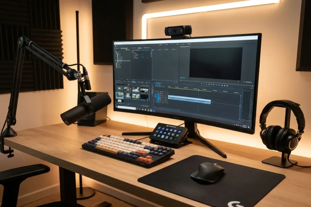 The Ultimate Professional Multi-Monitor Standing Desk Setup for Productivity & Content Creation