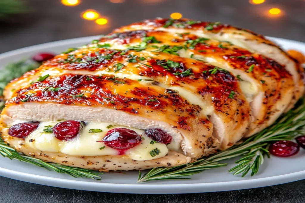 Stuffed Chicken Breast with Cranberry and Brie