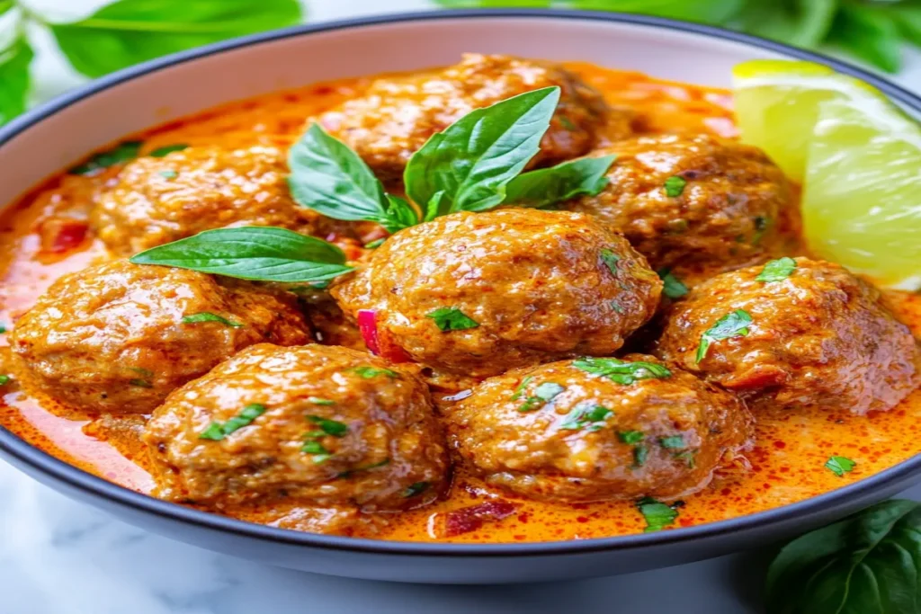 Red Curry Meatballs