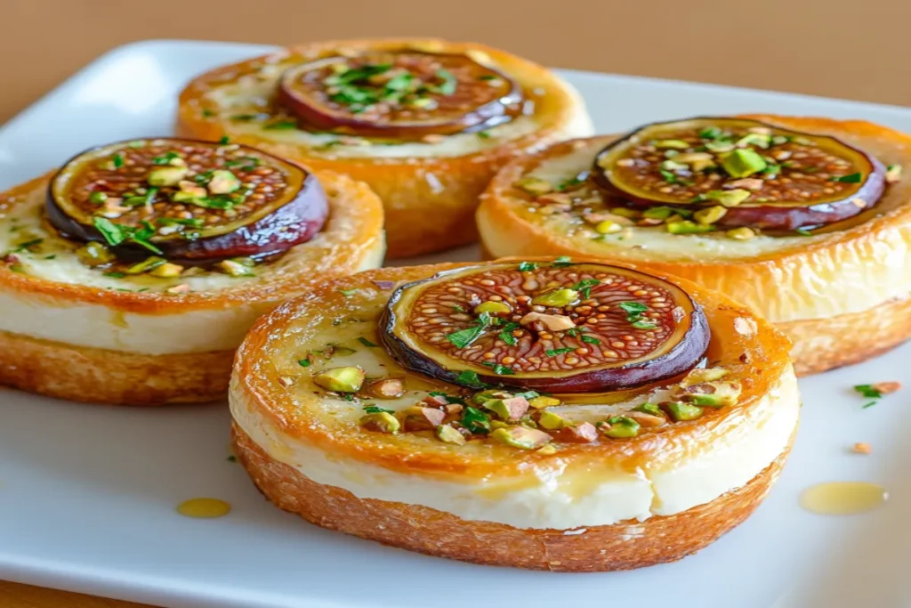 Goat Cheese Appetizer with Honey, Fig & Pistachios