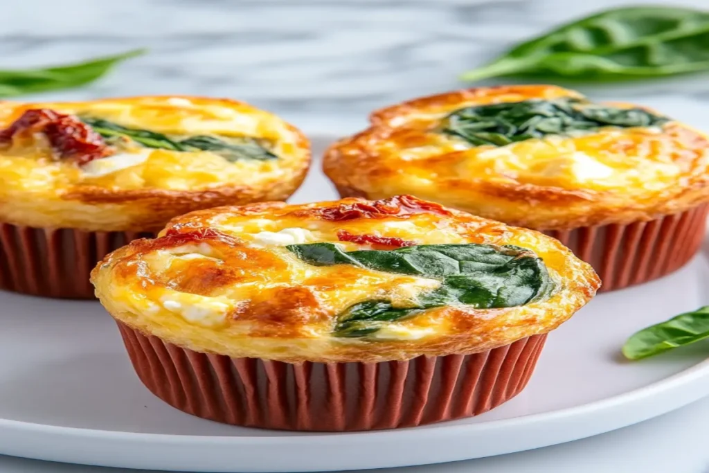 Spinach, Feta, and Sun-Dried Tomato Egg Muffin Cups