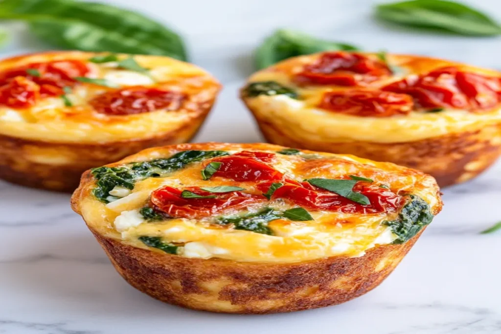 Spinach, Feta, and Sun-Dried Tomato Egg Muffin Cups