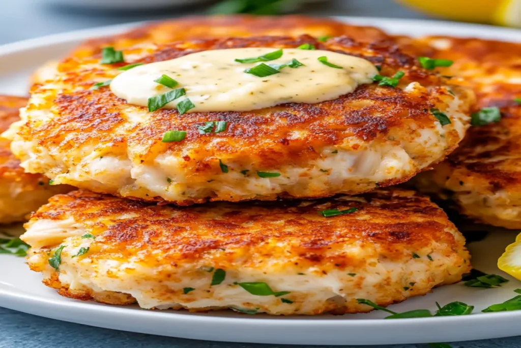 Cheddar Bay Crab Cakes with Lemon Butter Drizzle Recipe