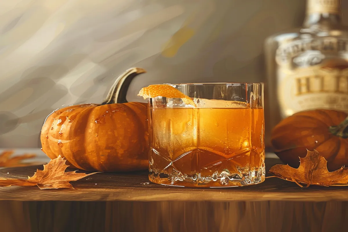 Pumpkin Old Fashioned Cocktail Recipe | Cozy Autumn Drink