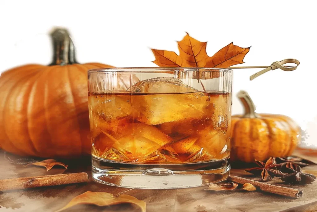 Pumpkin Old Fashioned Cocktail Recipe | Cozy Autumn Drink