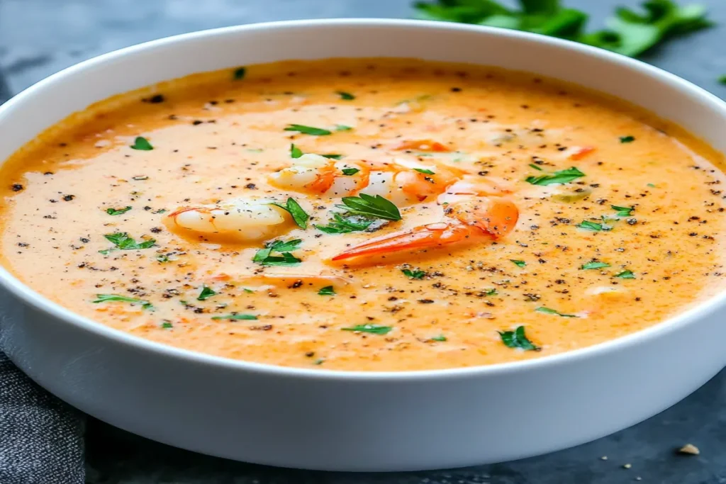 Luxurious Crab and Shrimp Bisque – A Rich, Creamy Seafood Delight