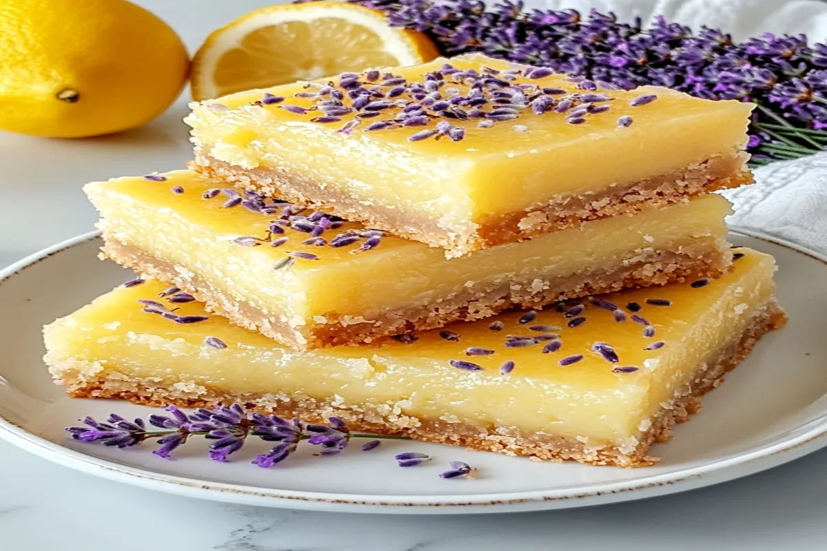 easy Lavender Lemon Bars