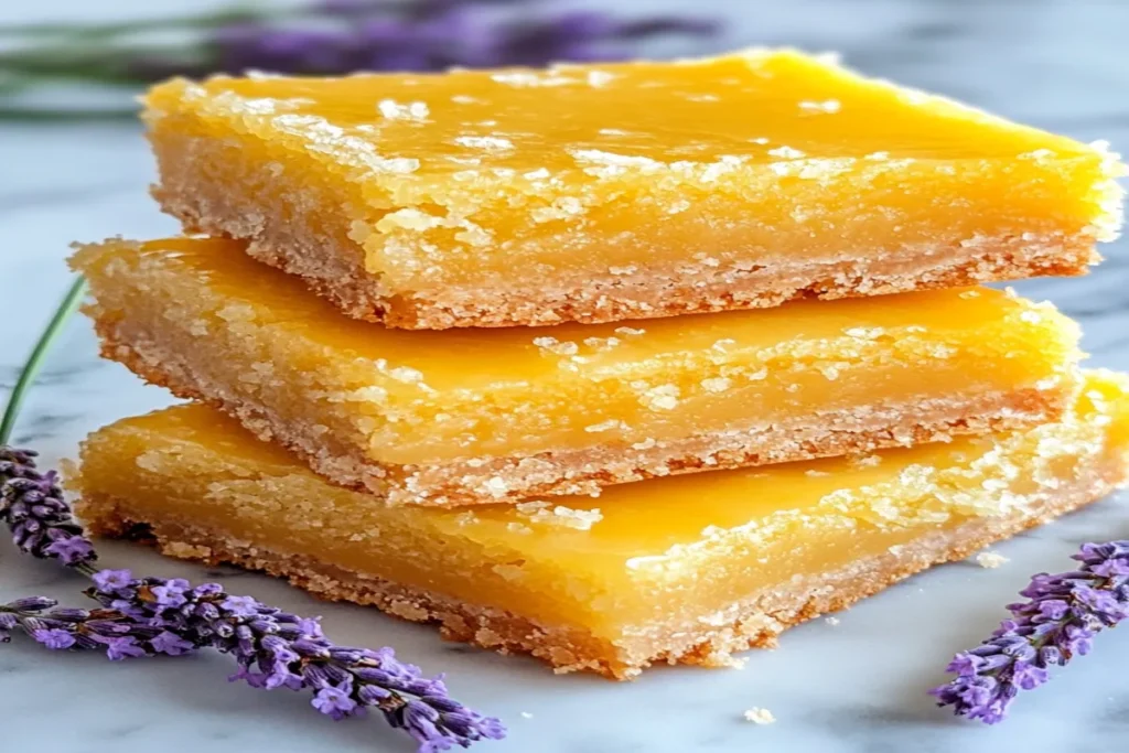 easy Lavender Lemon Bars