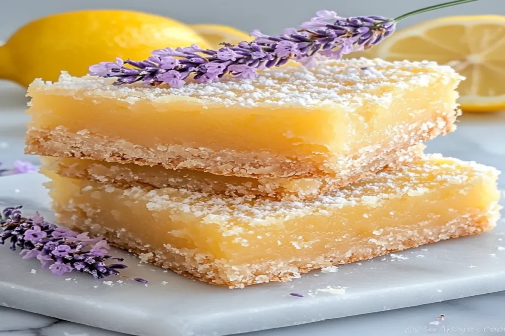 easy Lavender Lemon Bars