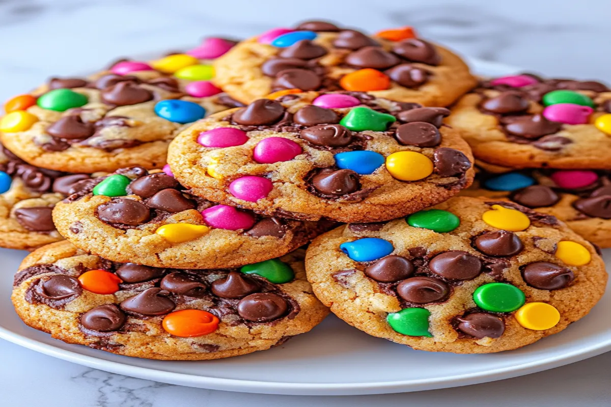 Rainbow Chocolate Chip Cookies