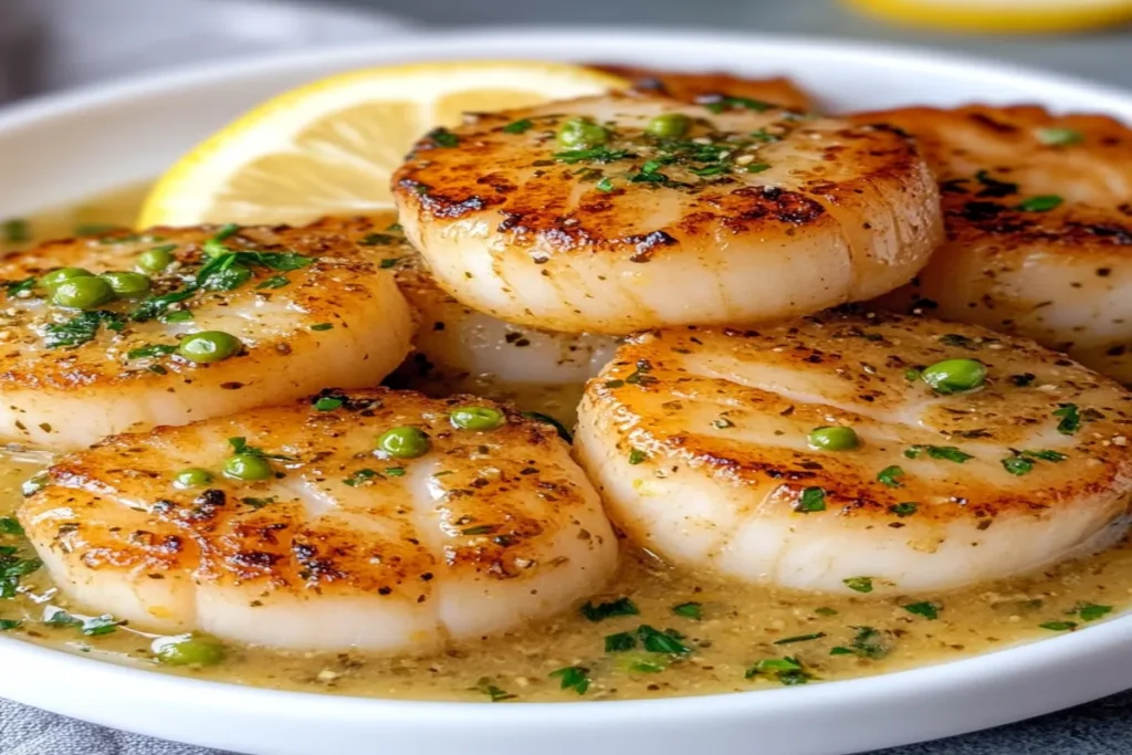 Pan-Seared Scallops with Lemon Caper Sauce