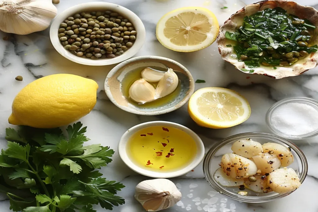 Pan-Seared Scallops with Lemon Caper Sauce