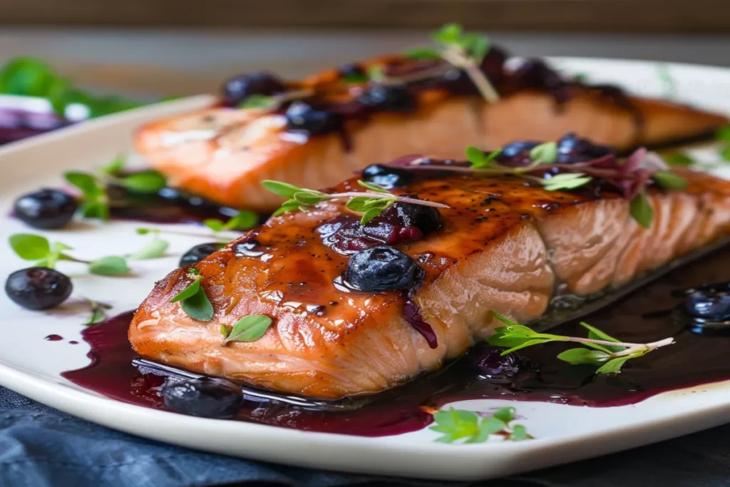 Blueberry Glazed Salmon