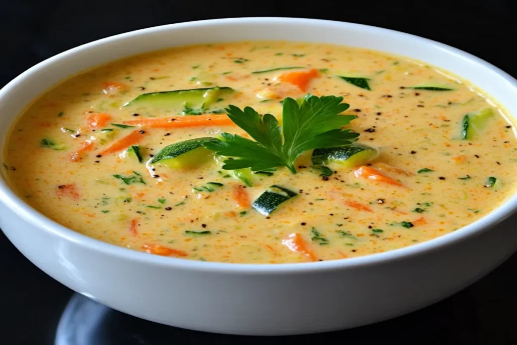 Creamy Zucchini and Carrot Soup