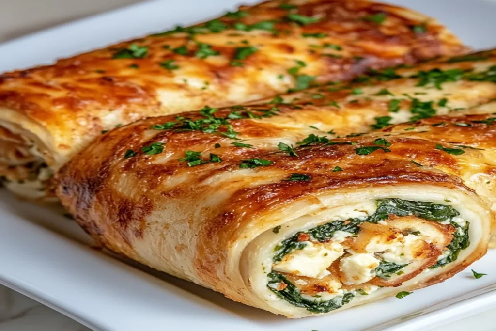 Spinach and Feta Chicken Roll