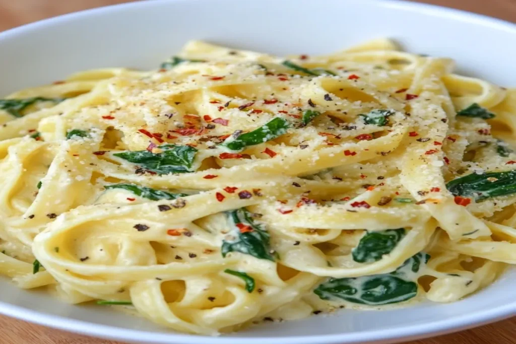 Lemon Ricotta Pasta with Spinach