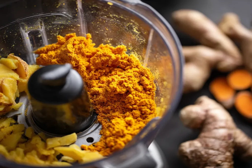 Ginger‑Turmeric Immunity Shots à la Katie Couric (Vitamin C meets Anti‑inflammatory Power) Ginger-Turmeric Immunity Shot in Glass Bottle