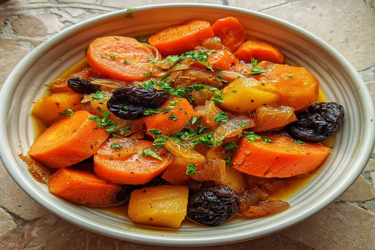 Tzimmes (Carrot & Sweet Potato Tzimmes with Honey) – Sweet Tradition for Rosh Hashanah Tzimmes (Carrot & Sweet Potato Tzimmes with Honey) – Sweet Tradition for Rosh Hashanah
