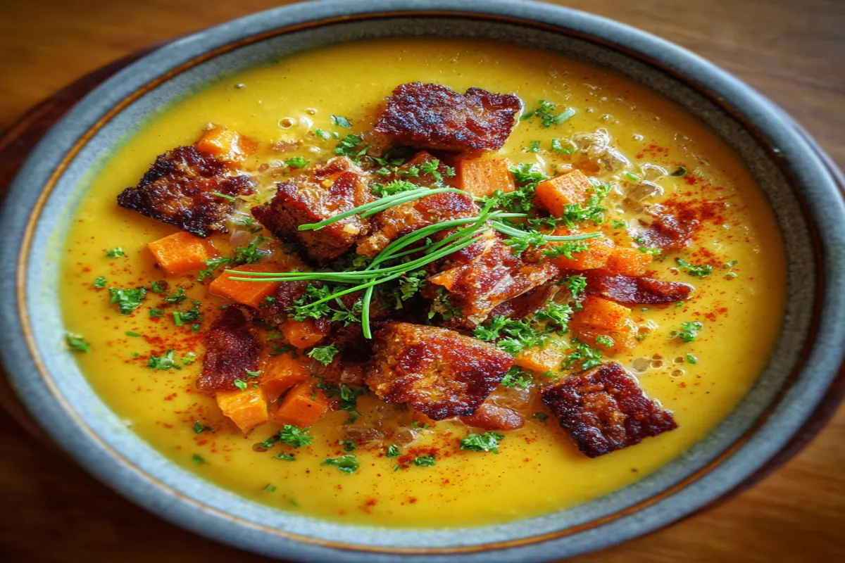 Butternut Squash Chowder (with Bacon or Smoky Tempeh) – Hearty & Comforting Butternut Squash Chowder (with Bacon or Smoky Tempeh) – Hearty & Comforting
