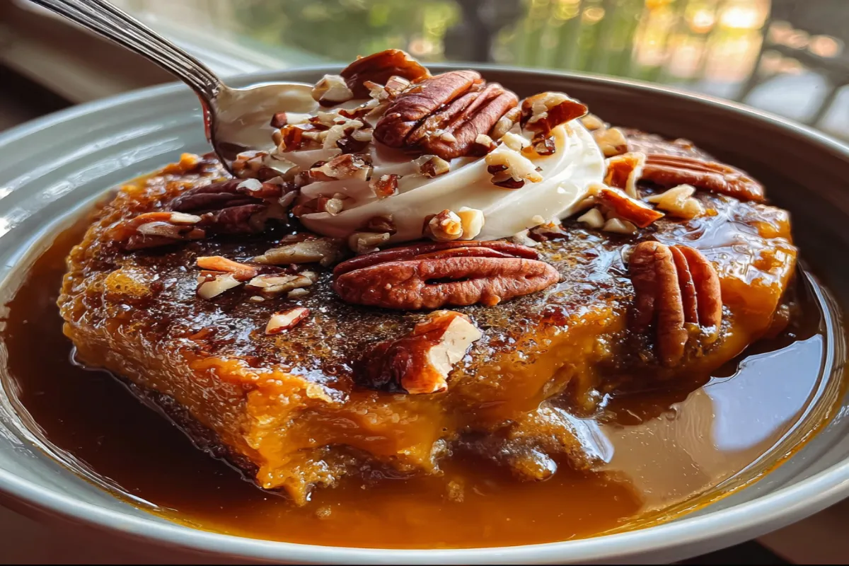 Pumpkin Pecan Cobbler – Warm & Easy Fall Dessert Pumpkin Pecan Cobbler – Warm & Easy Fall Dessert