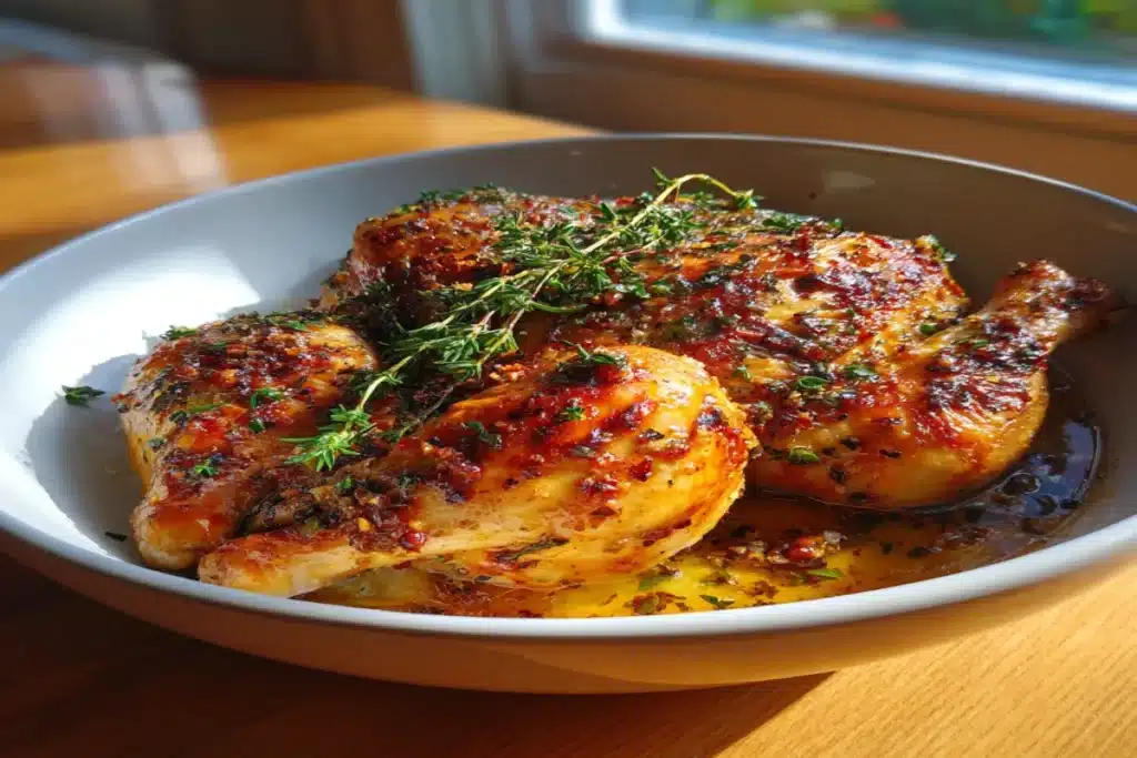 Oven-Roasted French Garlic Chicken – Elegant, Juicy & Simple Oven-Roasted French Garlic Chicken – Elegant, Juicy & Simple