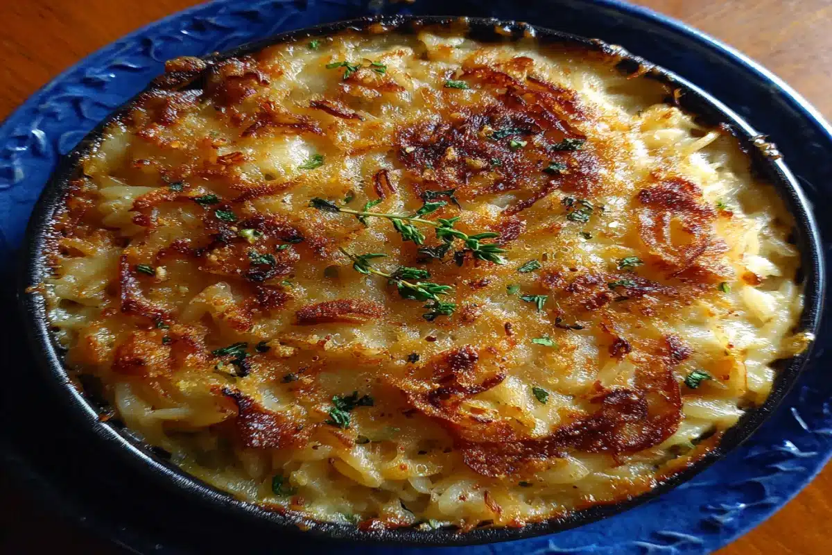 French Onion Orzo Bake – Creamy, Cheesy One-Pan Comfort Food French Onion Orzo Bake – Creamy, Cheesy One-Pan Comfort Food