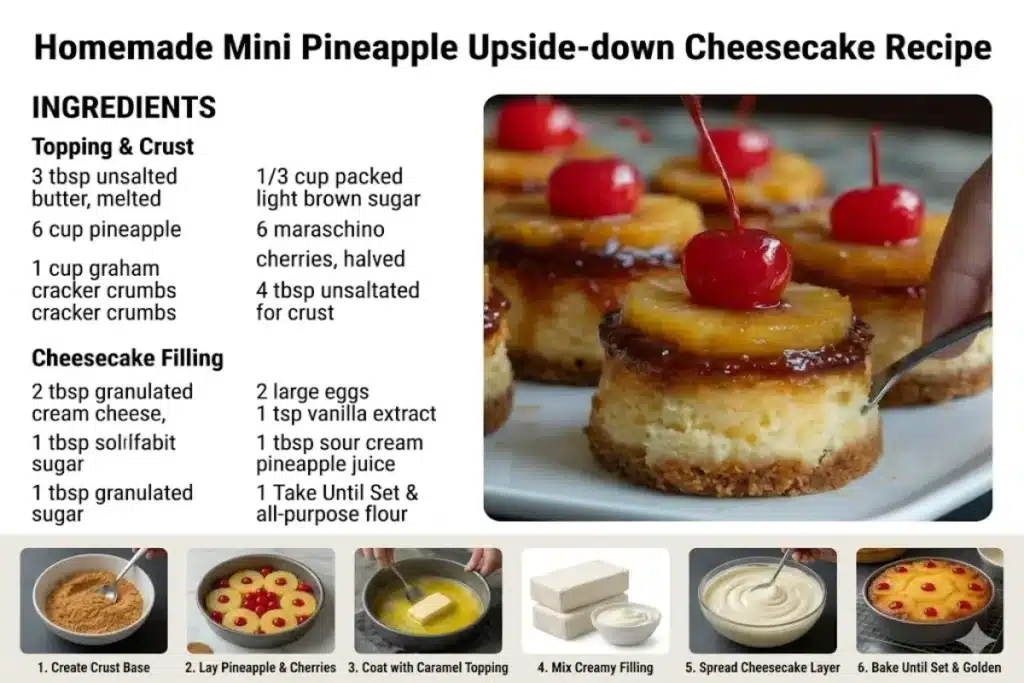 Homemade Mini Pineapple Upside-down Cheesecake Recipe image 1200x800 1773349757202