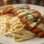 CRISPY CHICKEN FETTUCCINE ALFREDO – Easy Creamy Pasta Recipe image 1200x800 1776655677490