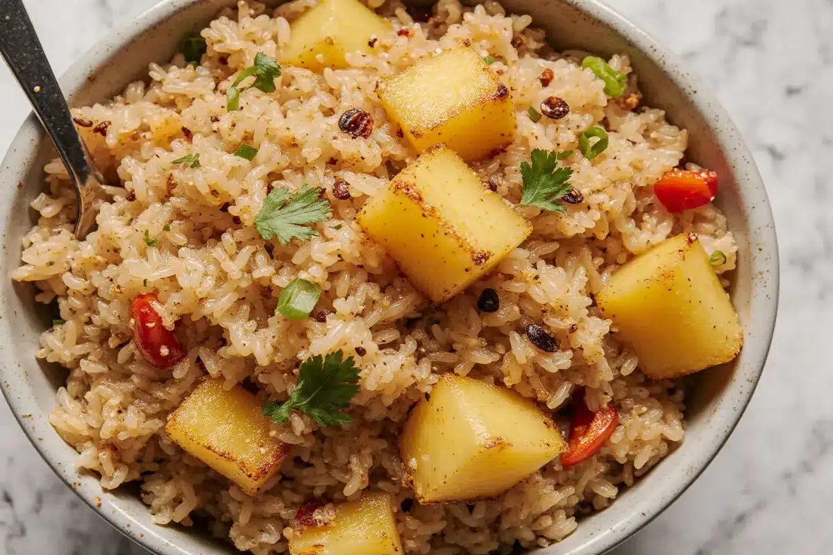 Pineapple Rice: A Tropical Delight with Coconut, Spicy Ginger, and Asian Flavors
