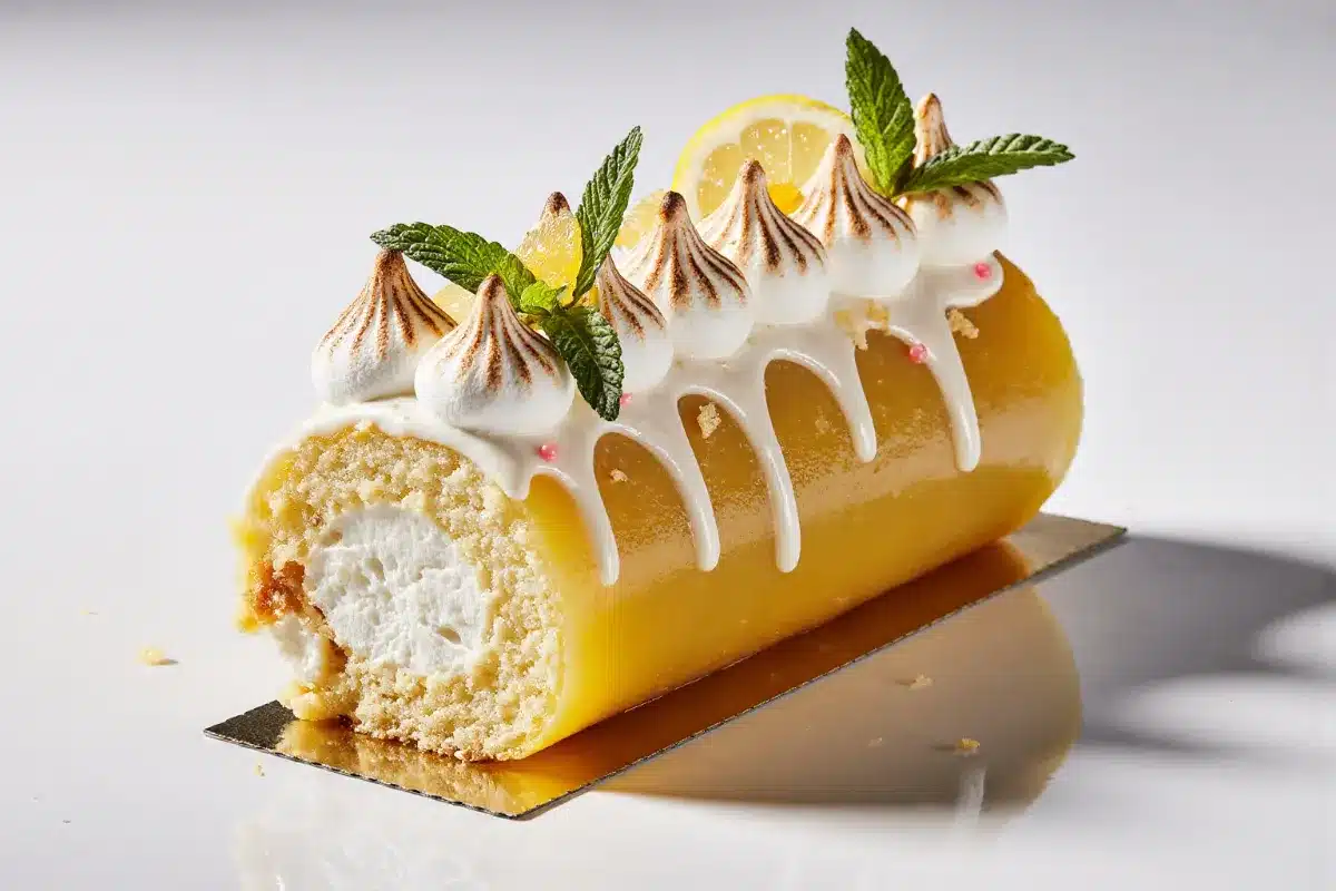 Bûche Sans Cuisson Façon Tarte au Citron Meringuée : Le Dessert de Fêtes Inratable
