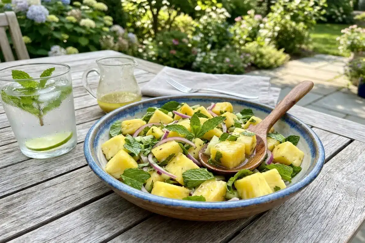 Pineapple Mint Salad: The Ultimate 5-Minute Summer Refresher