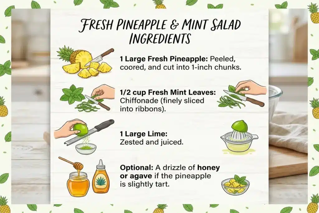 Pineapple Mint Salad: The Ultimate 5-Minute Summer Refresher image 1200x800 1777409360115