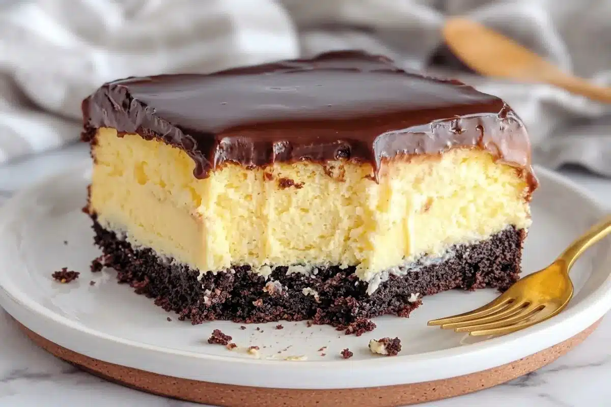 Boston Cream Pie Poke Cake: A Classic Reimagined