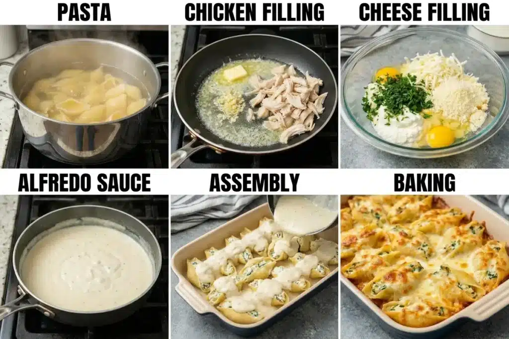 Garlic Butter Chicken Alfredo Stuffed Shells: The Ultimate Comfort Mashup image 1200x800 1778459326688