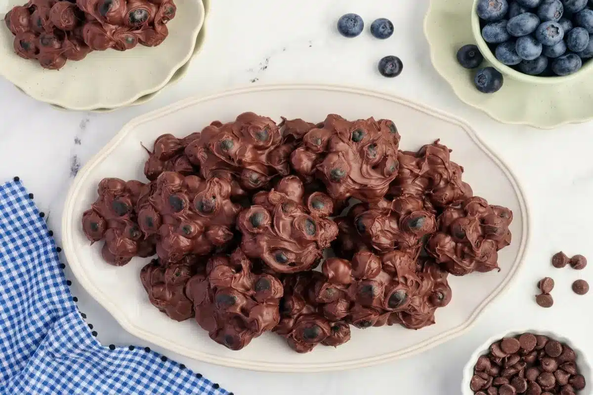 Healthy Dessert Idea: Chocolate Blueberry Bites