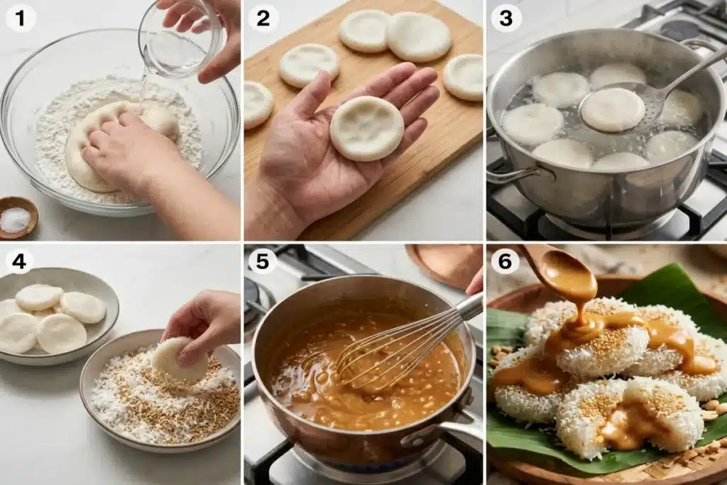 Palitaw with Peanut Caramel Sauce (Filipino Rice Cake) image 1200x800 1779574020441