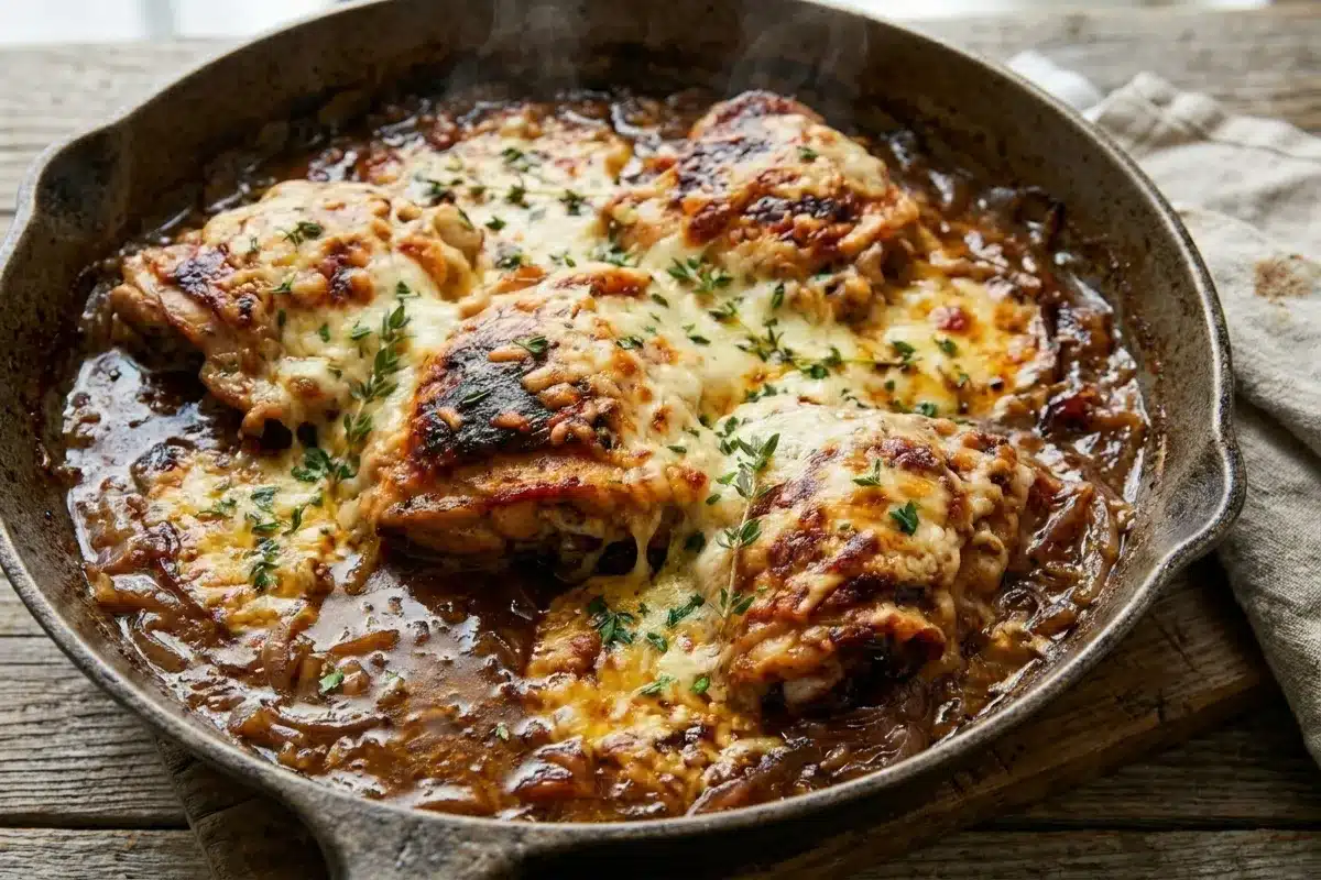 French Onion Chicken Bake