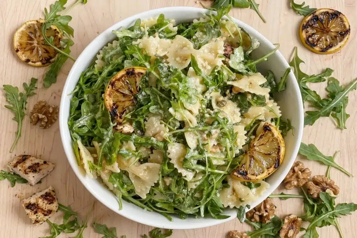 Lemon Arugula Pasta Salad Recipe