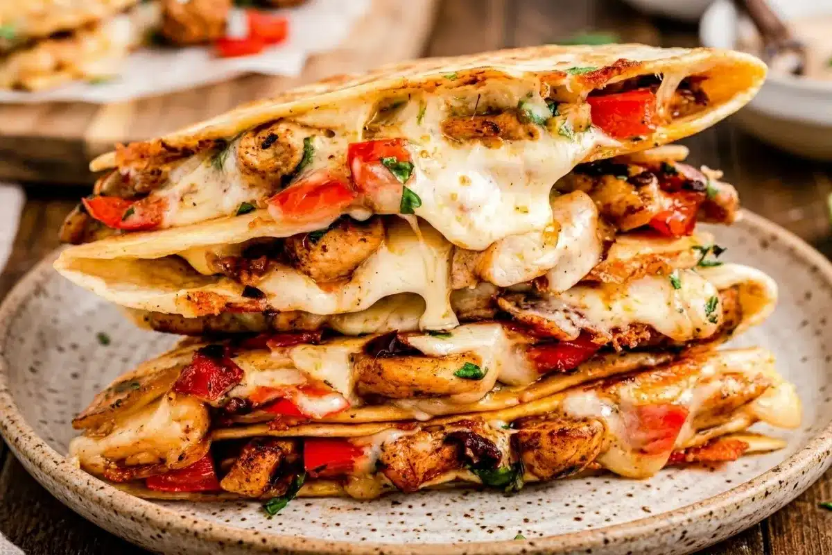 Ultimate Cheesy Chicken Quesadillas