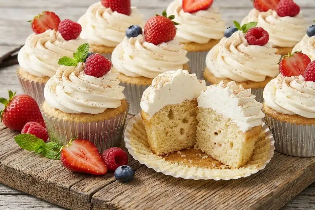 Summer Tres Leches Cupcakes