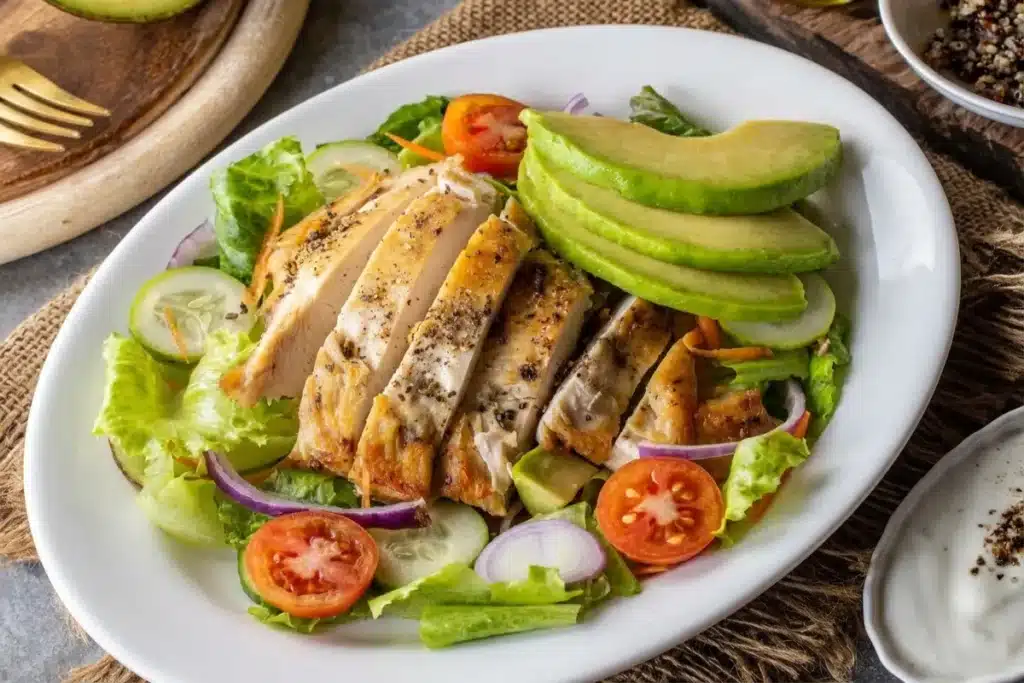 Grilled Chicken Avocado Salad Recipe – Fresh & Flavorful image 1200x800 1786290579666