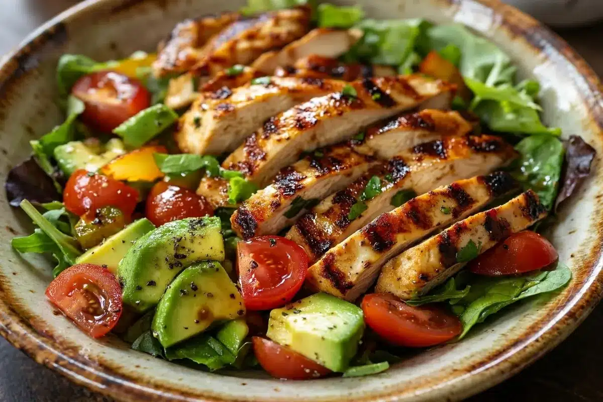 Grilled Chicken Avocado Salad Recipe – Fresh & Flavorful