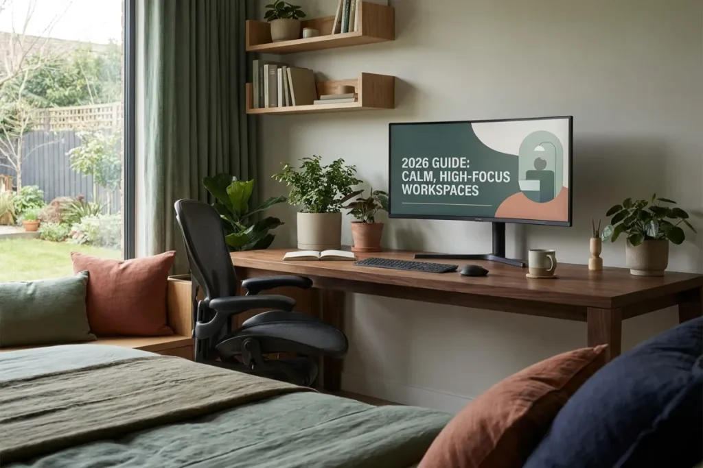 Earthy Tones & Restorative Darks: The Ultimate 2026 Guide to Calm, High-Focus Workspaces