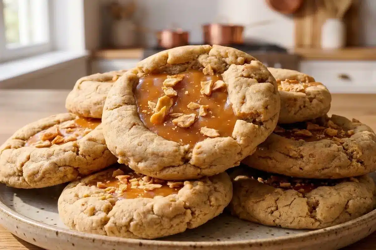 Chewy Caramel Apple Cookies