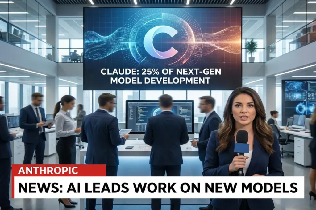 Anthropic Says Claude Now Leads a Quarter of Work Building Its Next AI Models