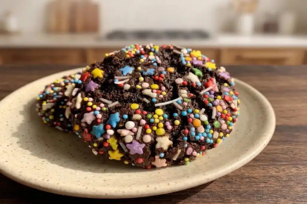 Fudgy Chocolate Sprinkle Cookies image 1200x800 1790258276142
