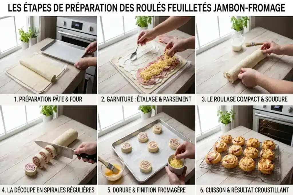 Roulés Feuilletés au Jambon et au Fromage, Croustillants image 1200x800 1790988551681