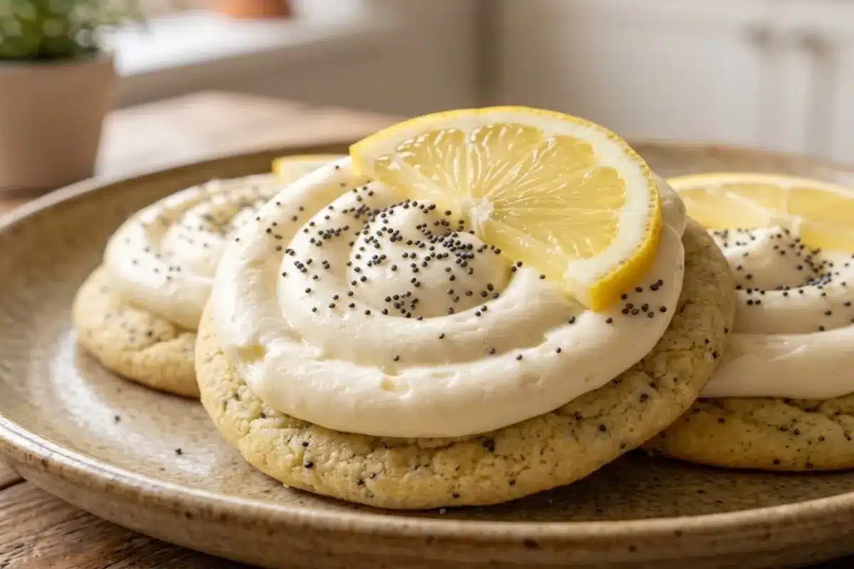 Lemon Poppy Seed Cheesecake Cookies