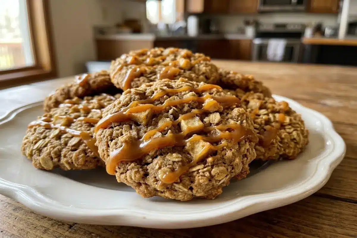 Caramel Apple Oatmeal Cookies