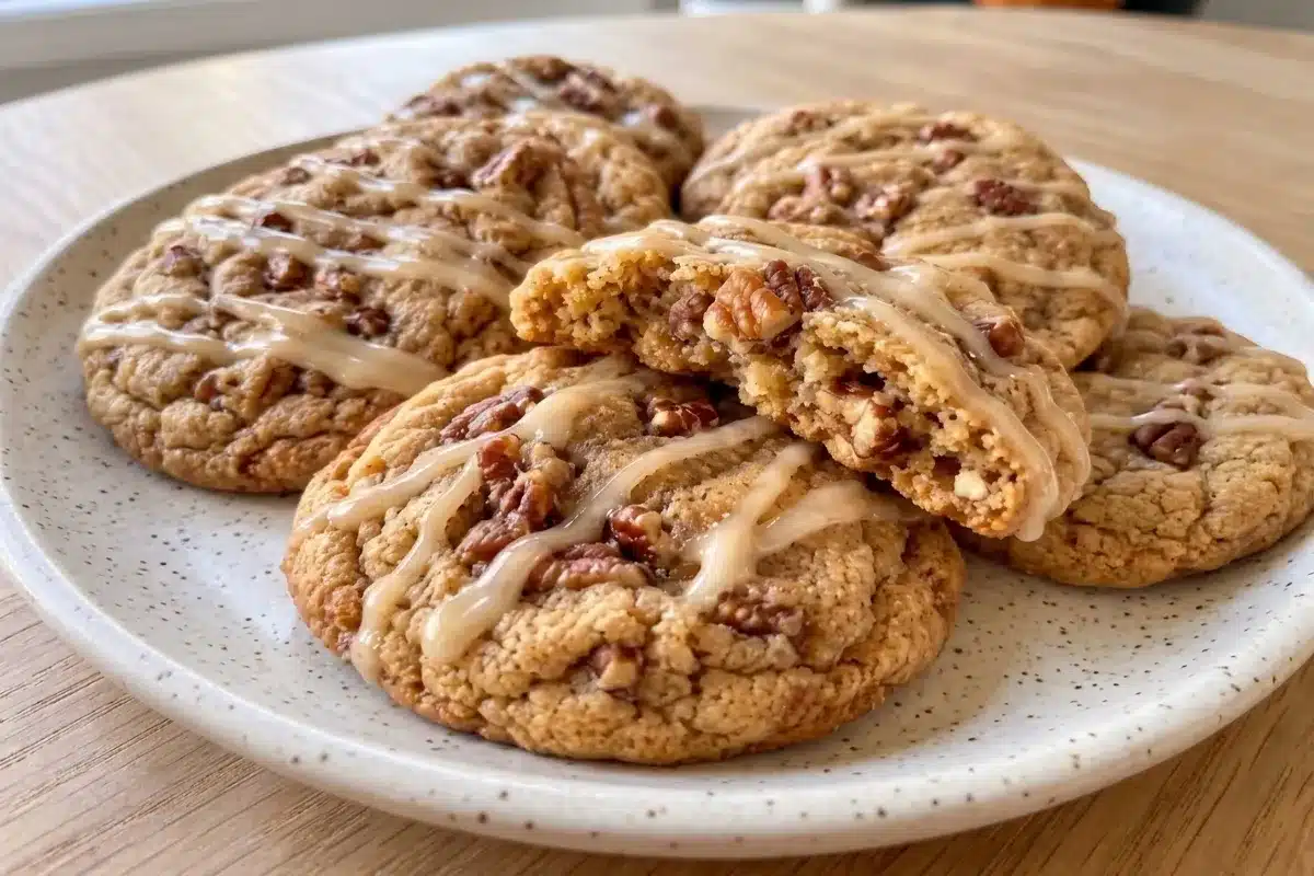 Maple Brown Sugar Pecan Cookies